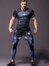 Load image into Gallery viewer, 304 Fashion sport clothes tight training clothes 3D printing superhero red spider gym gears