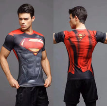 Load image into Gallery viewer, Fashion sport clothes tight training clothes 3D printing red super gym gears