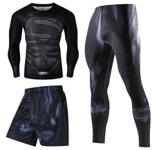 Load image into Gallery viewer, Fashion sport clothes tight training clothes 3D printing super gym gears