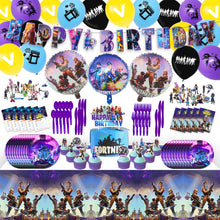 Load image into Gallery viewer, 04 Fort•nite theme birthday  party decoration
