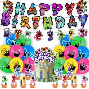 85 Smiling•Critters theme birthday party decoration