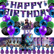 Load image into Gallery viewer, 04 Fort•nite theme birthday  party decoration
