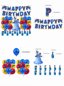 58 Poppy  theme birthday  party decoration