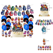 Load image into Gallery viewer, 07 Among•us Game theme birthday  party decorations
