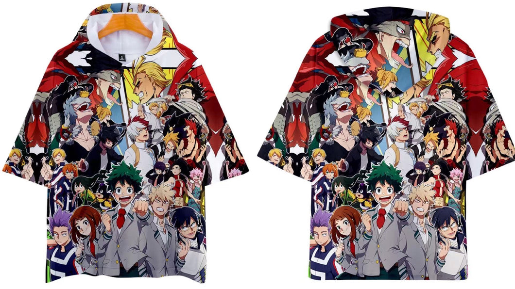 Anime My •hero t-shirts fashion clothes