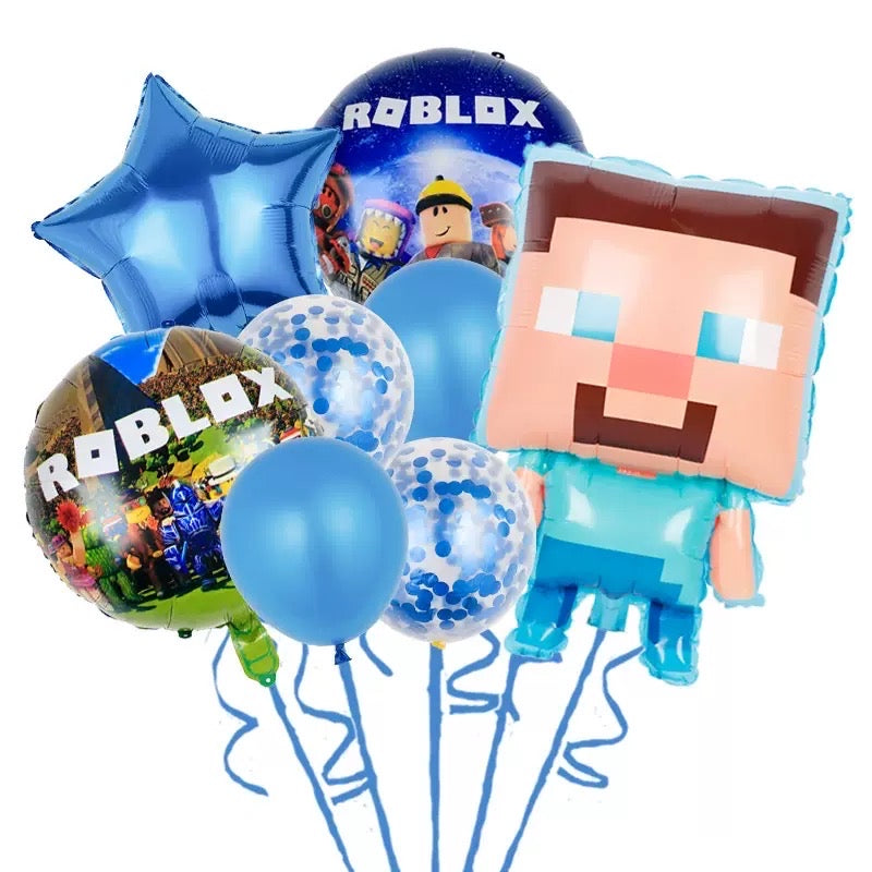13 Ro•blox Foil balloon party decorations