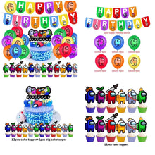 Load image into Gallery viewer, 07 Among•us Game theme birthday  party decorations
