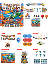 Load image into Gallery viewer, 68 Hot Wheels theme birthday  party decoration
