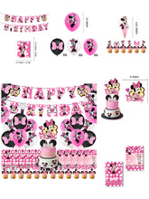Load image into Gallery viewer, 26 M•Mouse theme birthday  party decorations
