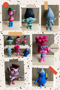 70 Trolls mini figures cake decorations