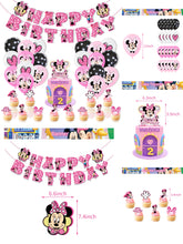 Load image into Gallery viewer, 26 M•Mouse theme birthday  party decorations
