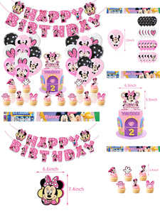26 M•Mouse theme birthday  party decorations
