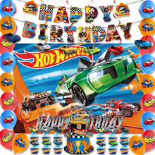 Load image into Gallery viewer, 68 Hot Wheels theme birthday  party decoration
