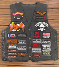 Load image into Gallery viewer, Motorcycle vest leather motorbike clothes
