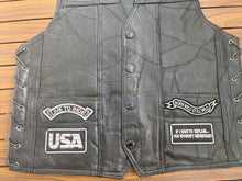 Load image into Gallery viewer, Motorcycle vest leather motorbike clothes
