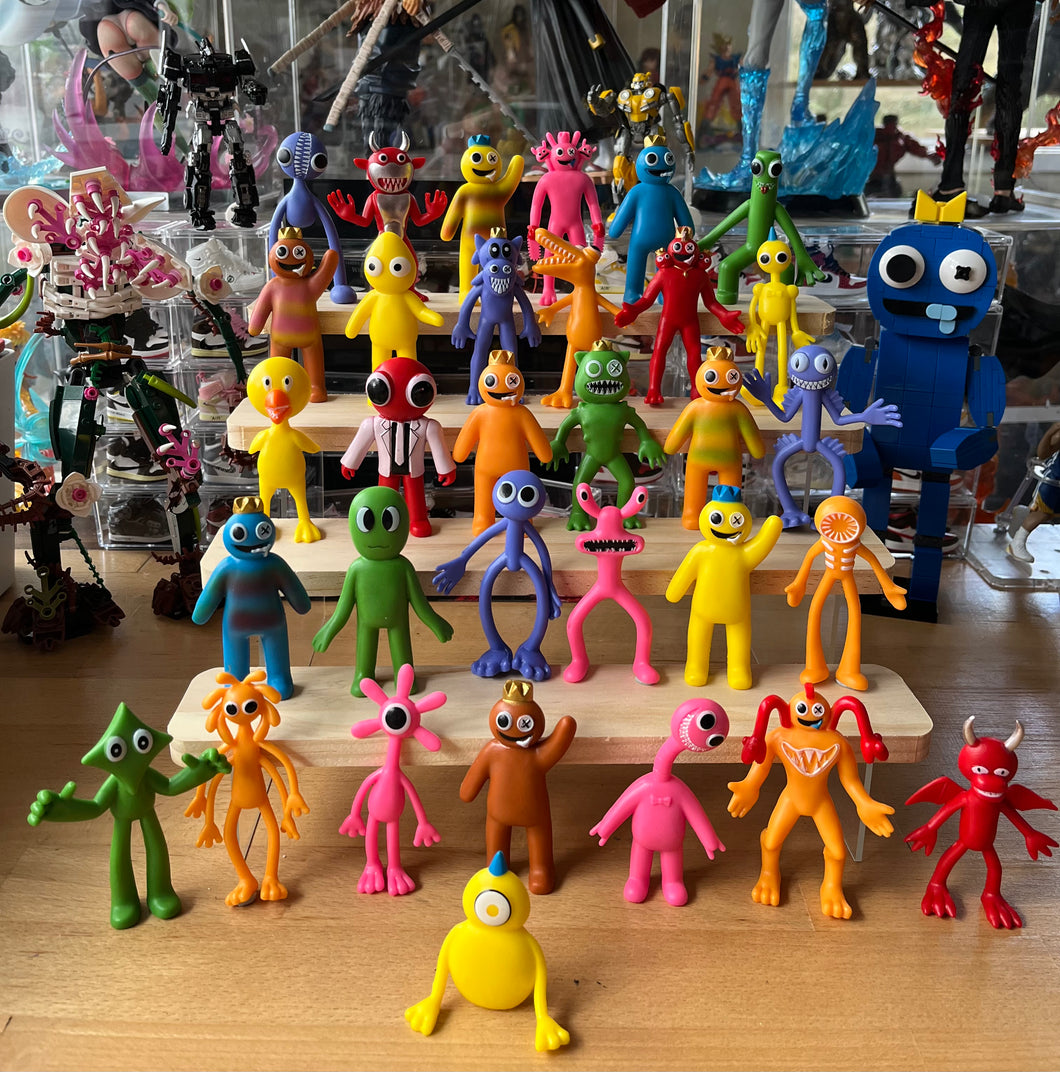 64 Rainbow F mini figures cake decorations kid toys