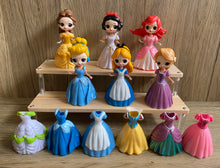 Load image into Gallery viewer, 74 Princess mini figures cake decorations kid toys
