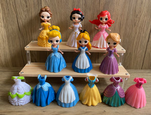 74 Princess mini figures cake decorations kid toys