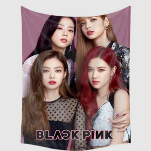 402 Blackpink 3D printing tapestry backdrop accessory party decoration