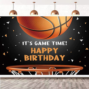 01 Basketball Birthday party decoration background wall backdrops 3D printing tapestry post accessory