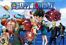 Load image into Gallery viewer, 203 Anime One P Birthday party decoration background wall backdrops 3D printing tapestry post accessory
