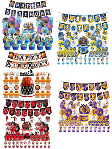 01 Basketball theme birthday  party decoration