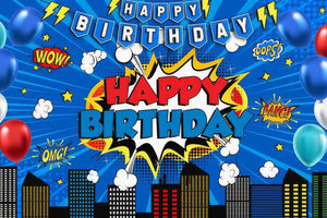 301 SuperHero Birthday party decoration background wall backdrops 3D printing tapestry post accessory