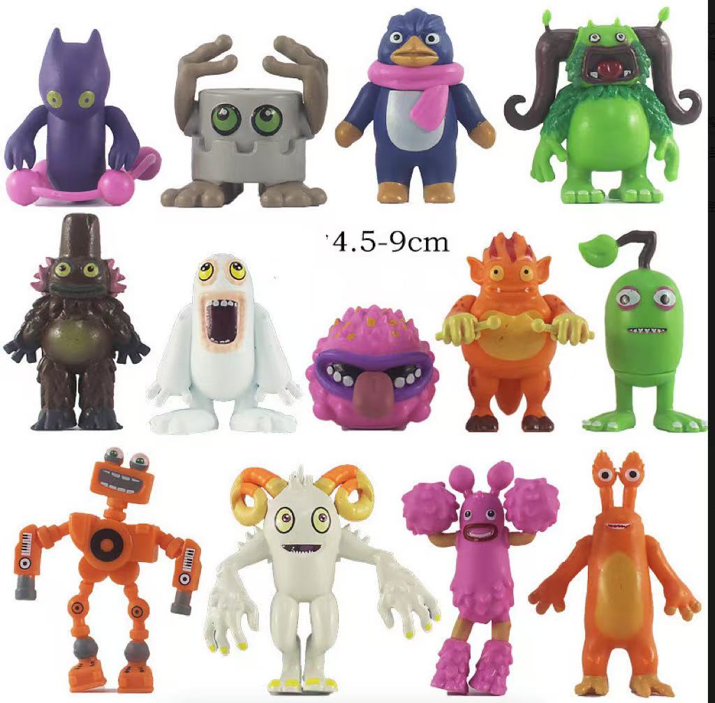 53 Monsters mini figures party decorations
