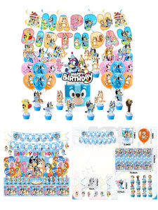 66 Blu•ye theme birthday  party decoration