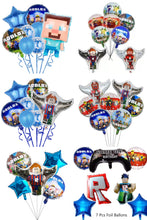 Load image into Gallery viewer, 13 Ro•blox Foil balloon party decorations

