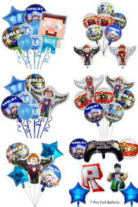 13 Ro•blox Foil balloon party decorations