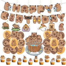 Load image into Gallery viewer, 112 Capybara theme birthday  party decoration
