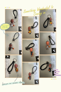 Hip-pop Fashion basketball figures keychain