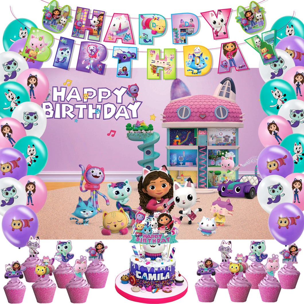 84 Gaby•doll theme birthday party decoration