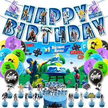 Load image into Gallery viewer, 04 Fort•nite theme birthday  party decoration

