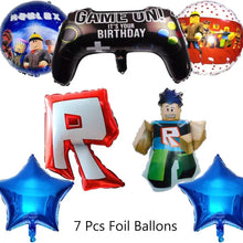 Load image into Gallery viewer, 13 Ro•blox Foil balloon party decorations
