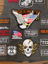 Load image into Gallery viewer, Motorcycle vest leather motorbike clothes
