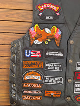 Load image into Gallery viewer, Motorcycle vest leather motorbike clothes
