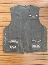 Load image into Gallery viewer, Motorcycle vest leather motorbike clothes
