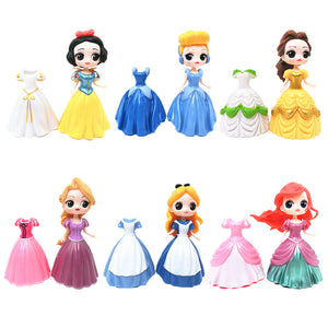 74 Princess mini figures cake decorations kid toys