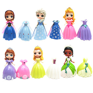 74 Princess mini figures cake decorations kid toys