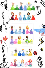 Load image into Gallery viewer, 74 Princess mini figures cake decorations kid toys
