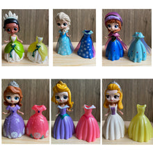 Load image into Gallery viewer, 74 Princess mini figures cake decorations kid toys
