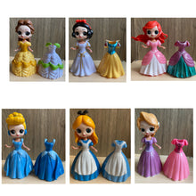 Load image into Gallery viewer, 74 Princess mini figures cake decorations kid toys
