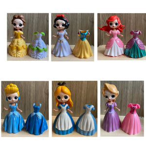 74 Princess mini figures cake decorations kid toys