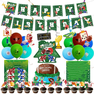 02 Football/NLF theme birthday  party decoration