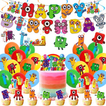 Load image into Gallery viewer, 41 Number Black theme birthday  party decorations
