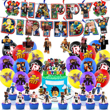 Load image into Gallery viewer, 13 Ro•blox theme birthday  party decorations
