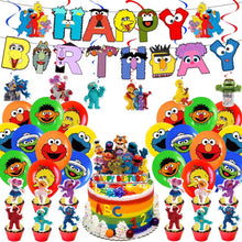 Load image into Gallery viewer, 20 Sesame S theme birthday  party decorations
