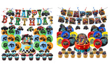 Load image into Gallery viewer, 92 Monster Trucks theme birthday  party decoration
